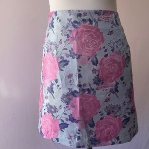 Sugar Thrillz Floral Mini Skirt, sz 3X